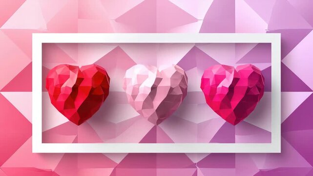Stunning  of a pink and white heart-shaped jewel with intricate patterns on a purple background. Perfect for Valentine's Day or as a statement piece.