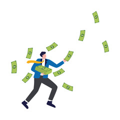 Success businessman, Financial freedom. Financial wealth. Successful investors. Profit investment