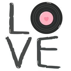 Sweet Love Music Elements Cute Pastel Romantic Set