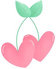 Sweet Love Music Elements Cute Pastel Romantic Set