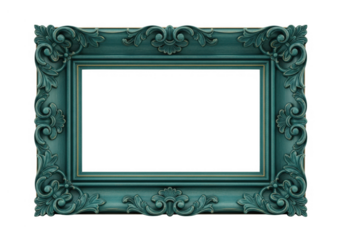 Ornate frame isolated on transparent background