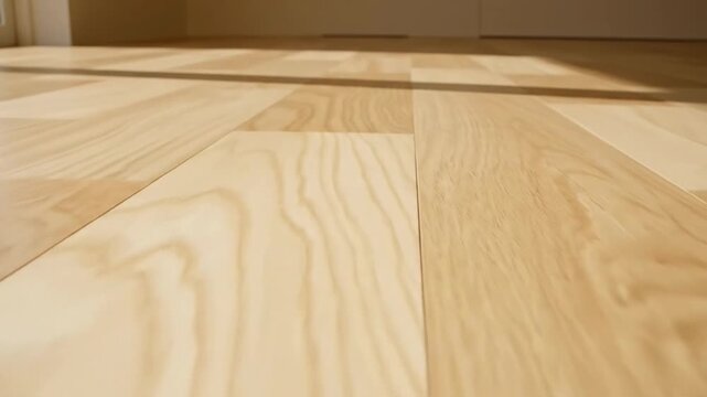 Elegant Wooden Floor Texture and Design CloseUp.