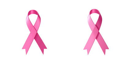  Pink Solidarity Ribbon Collection &ndash; isolated on transparent background