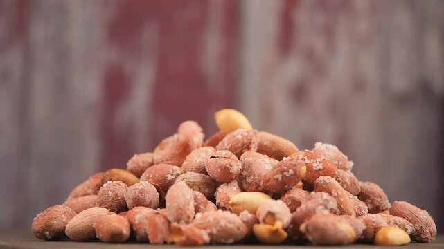 Pile of nuts ready for snacking at market