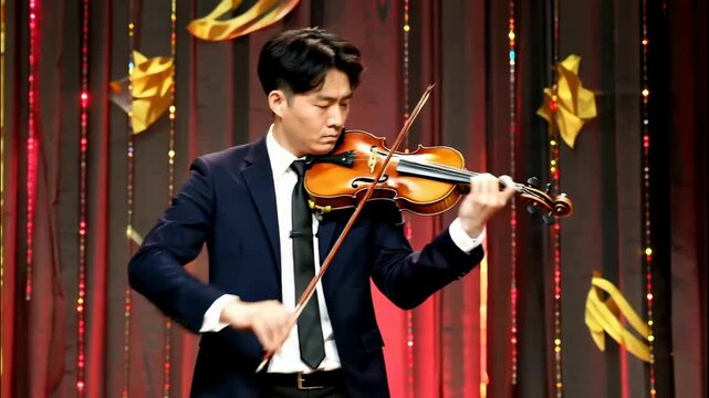 Elegant Violin Performance: Mesmerizing Live Instrumental Music