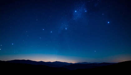 美しい夜の星空　背景画像素材