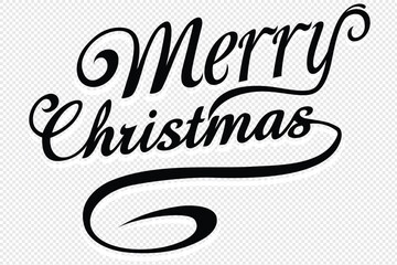  Merry Christmas hand lettering calligraphy isolated on trensparent background. Vector holiday illustration element. Merry Christmas script calligraphy. Greeting card. Vector.
