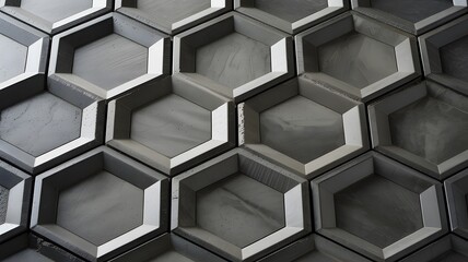 3D Hexagonal Tile Pattern Design Background