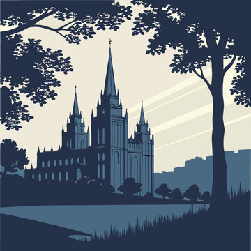 Temple illustration