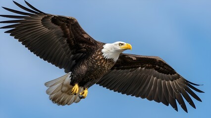 Majestic Eagle in Flight Over Sky