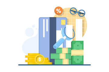 Vector design representing personal finance management, investment planning, savings strategy, and ROI growth for financial planning and money management themes.