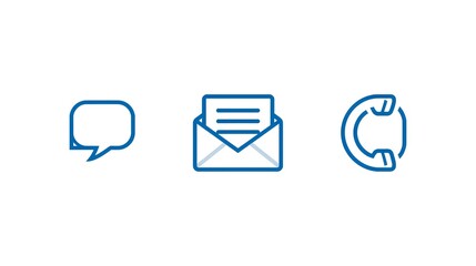 Contact us icon vector illustration set of toothbrush and mobile communication symbols for web design business