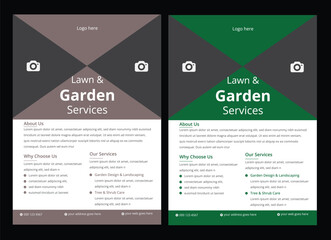 lawn care garden or landscaping services Tree and gardening service poster leaflet design. lawnmower flyer template. lawn care flyer design , gardening lawn care service flyer, poster, leaflet design 