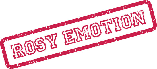 Rosy Emotion distressed stamp effect for expressive branding and heartfelt messages