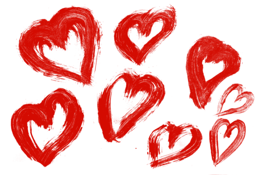 Hand-Drawn Sketch Heart Vector Pack - Powered by Adobe