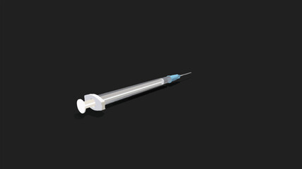 medical syringe vector illustration