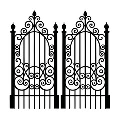 wrought iron gate