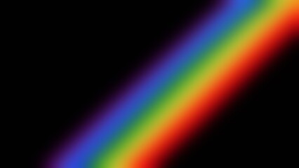 rainbow glow on black background