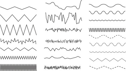 Icon Set in Thin Line Style Collections of Different Graphic Elements for Design Vector Illustration for Web, Mobile or UI