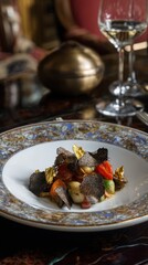 Stack of Ratatouille with Black Truffles