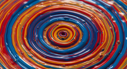 Color Swirl Ring Abstract