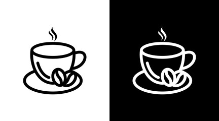 Coffee With Icon Set Design