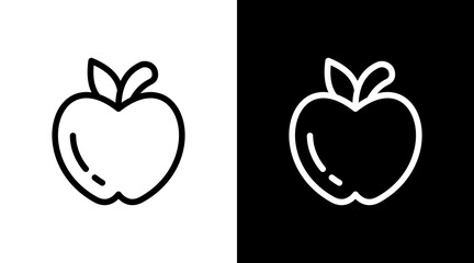 Apple With Icon Set Design