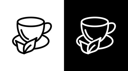 Tea With Icon Set Design