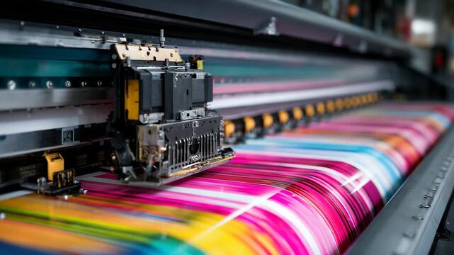 Printing machine working with colorful inks