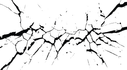 Background with cracks on the wall. Texture for overlay. vector eps 10