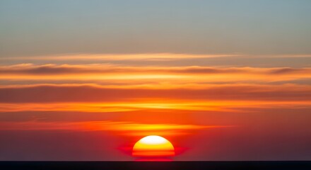 sunset over the ocean