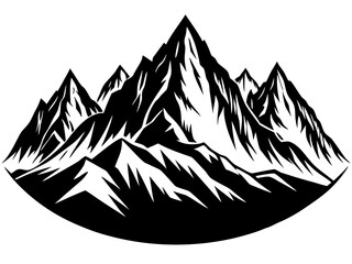 vector illustration of a mountain landscape