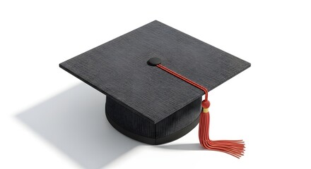graduation cap and diploma