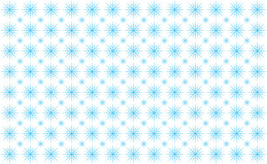 Minimal Blue Snowflake Seamless Pattern Background