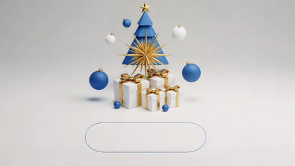 Luxury Christmas Festive background Design Perfect for Holiday Cards and Invitations . Generative AI
