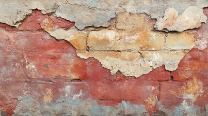 Close-up of weathered red brick wall, intricate masonry, textured surface, warm afternoon light