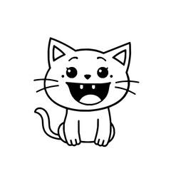 vector illustration of a cat