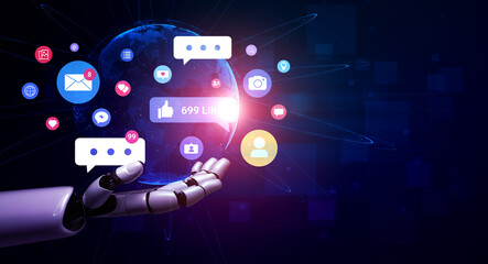 AI analyzing online engagement patterns and user interaction metrics to enhance communication strategies and audience insights across digital platforms Parse