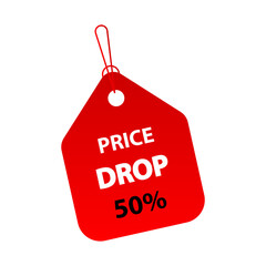 Price Drop Tag. Transparent PNG