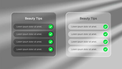 Beauty tips reminder alarm UI Design Layout