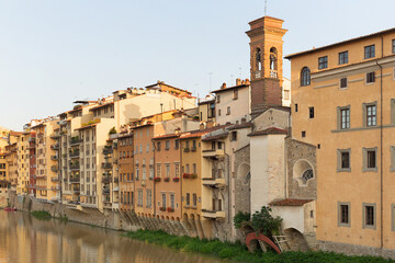 Buildings along the Arno River Florence