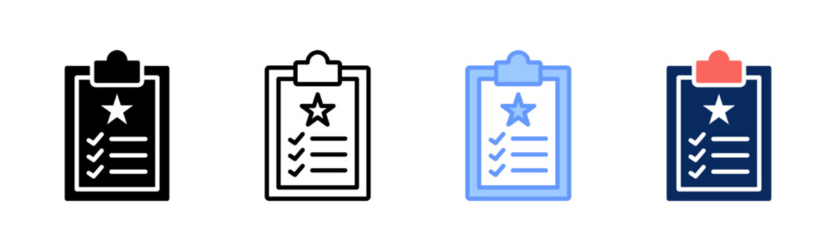 Priority Board icon set multiple style collection