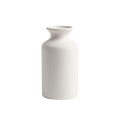 White Ceramic Vase Or Bottle Isolated Mockup