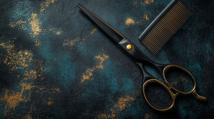 Hairdresser's scissors, created using Generative AI technology.
