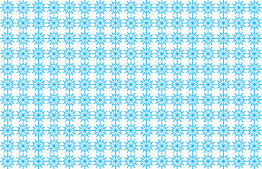 Blue Snowflake Pattern Background