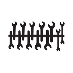 Hand Tool Wrench Set – Vector Illustration