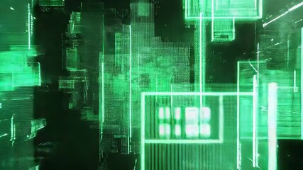 Futuristic digital cityscape creating abstract data network concept - Powered by Adobe