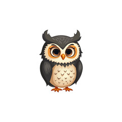 Obraz premium owl on a white background