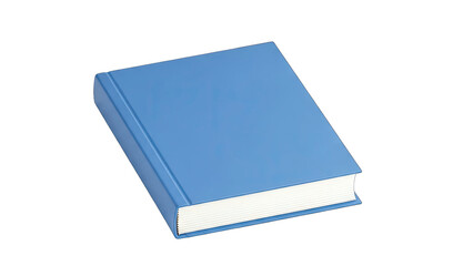 Blue Book on White Background