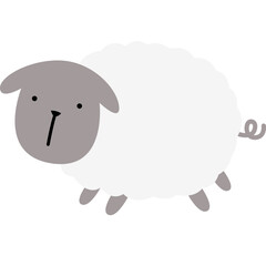 vector illustration of a sheep